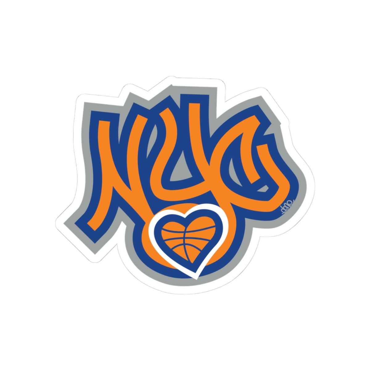 NYC Basketball LOVE  - Custom Sticker