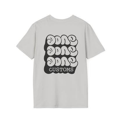 "TRIPLE DONE Customs" Trendy Graphic T-Shirt for Casual Vibes, Everyday Wear, Unisex Apparel, Cool Custom Tees