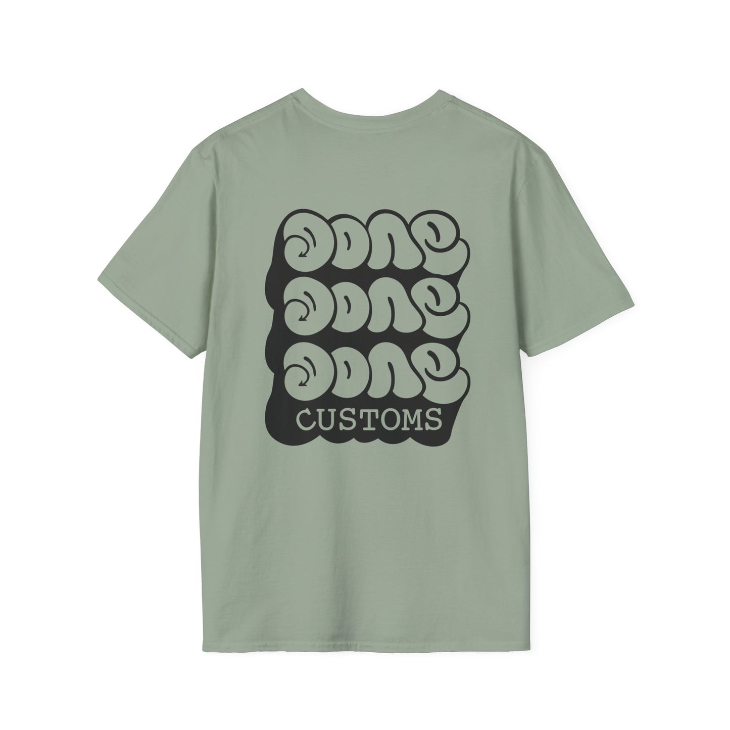 "TRIPLE DONE Customs" Trendy Graphic T-Shirt for Casual Vibes, Everyday Wear, Unisex Apparel, Cool Custom Tees