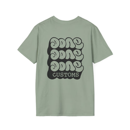 "TRIPLE DONE Customs" Trendy Graphic T-Shirt for Casual Vibes, Everyday Wear, Unisex Apparel, Cool Custom Tees