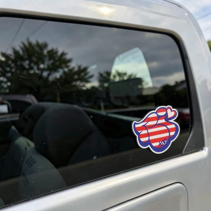 RI LOVE - AMERICAN pRIde Sticker