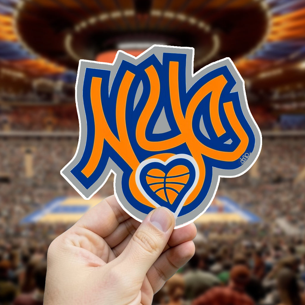 NYC Basketball LOVE  - Custom Sticker
