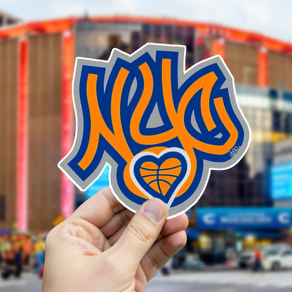 NYC Basketball LOVE  - Custom Sticker