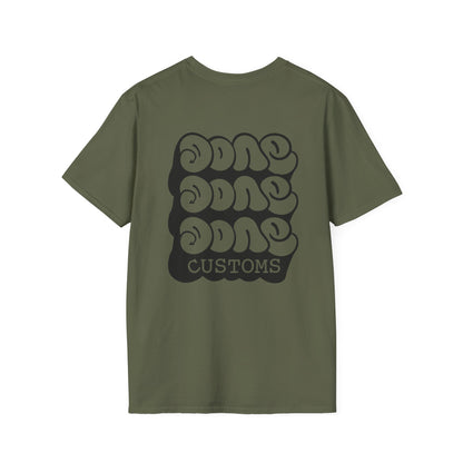 "TRIPLE DONE Customs" Trendy Graphic T-Shirt for Casual Vibes, Everyday Wear, Unisex Apparel, Cool Custom Tees