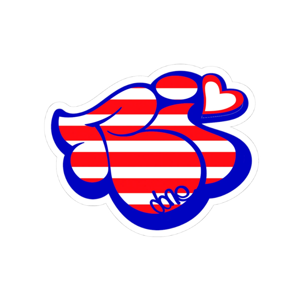 RI LOVE - AMERICAN pRIde Sticker