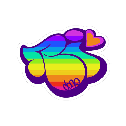 RI LOVE - RAINBOW pRIde Sticker