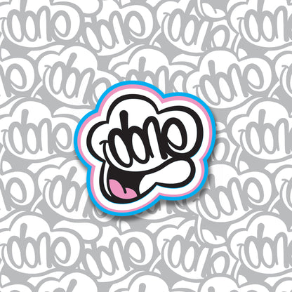 HAPPILY DONE - Cloud Sticker - Walls / Corners / Laptops / Skateboards / Street / Unique Wall Art, Sticker Collection