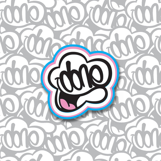 HAPPILY DONE - Cloud Sticker - Walls / Corners / Laptops / Skateboards / Street / Unique Wall Art, Sticker Collection